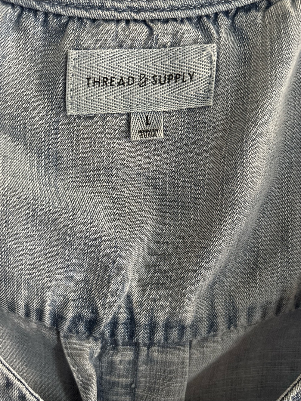 Thread & Supply Light Blue Chambray Jumpsuit - Picture 5 of 5